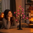 thumbnail image 6 of 2026 USB Battery Powered Light Up Table Tree, Black Artificial Decorative Tree with LED Ornament Lights, 60cm Spooky Halloween Desktop Centerpiece for Indoor Holiday Decor, 6 of 6