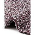 thumbnail image 5 of INSPIRE CHIC Women's Tweed Plaid Top V Neck Cap Sleeve Peplum Hem Blouse Black Red S, 5 of 6