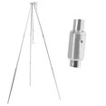 thumbnail image 5 of Portable Outdoor Cooking Tripod with Adjustable Hang Chain Hanging Pot Grill Stand Cookware Accessory, 5 of 5