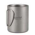 thumbnail image 3 of Taza de té Lixada 220ml Titanium Double Wall Cup Water Coffee Taza de té Taza con mango plegable Lixada Taza de té, 3 of 7