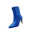 thumbnail image 3 of YOUYEDIAN Boots for Women Pointed Toe Comfy Fashion High Heel Casual Soft Ankle Boots Versatile Back Zipper Outdoor Dress Shoes, 3 of 5
