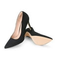 thumbnail image 2 of BURUDANI Women's Closed Toe High Heels Dress Pointed Toe Wedding Pump Shoes Wide, 2 of 6