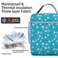 thumbnail image 2 of Panda Insulated Lunch Bag Box Men Reusable Lunch Tote Bag Water-Resistant Lunchbox School Hiking, 2 of 6
