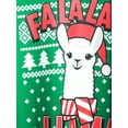 thumbnail image 5 of Hybrid Juniors' Fa La La La Llama Holiday Sweatshirt, 5 of 6
