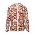 thumbnail image 1 of Balery Maneki-Neko Cats Sudadera ligera de manga larga con capucha y protección solar UPF 50+ para hombre y mujer, ideal para pesca y running-XX-Large, 1 of 7
