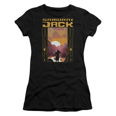 Samurai Jack - Sunrise - Juniors Teen Girls Cap Sleeve Shirt - XX-Large