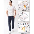 thumbnail image 4 of Chemises de Golf pour Hommes à Manches Courtes, Évacuation de l'Humidité, Ajustement Sec, Motifs Imprimés, Col à Revers, Performance Polo Chemises de Golf pour Hommes, 4 of 6