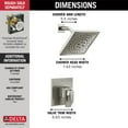 thumbnail image 2 of Delta T17243-SS-PR Trillian Monitor 17 Series Dual Function Pressure Balanced Shower Only, 2 of 7