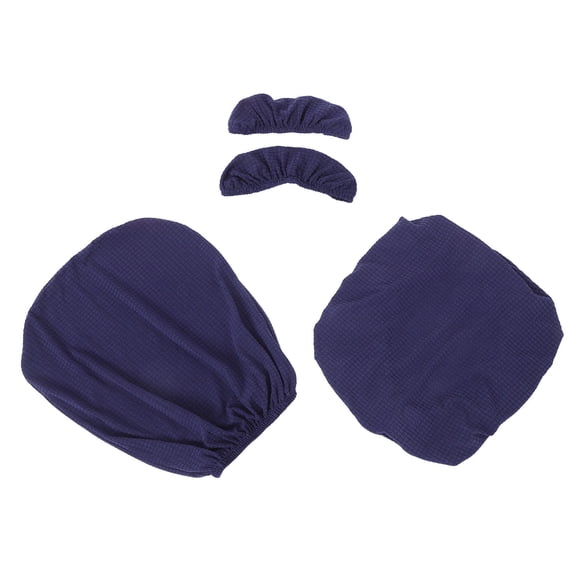 LOLIPPYY 1 Set Stretchable Polyester Office Chair Cover with Seat Cushion and Armrest