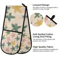 thumbnail image 2 of Yayeee Double Oven Mitt Kitchen Heat Resistant Baking 35" x7" Quilted Glove, Pastel Pink Stars, 2 of 6