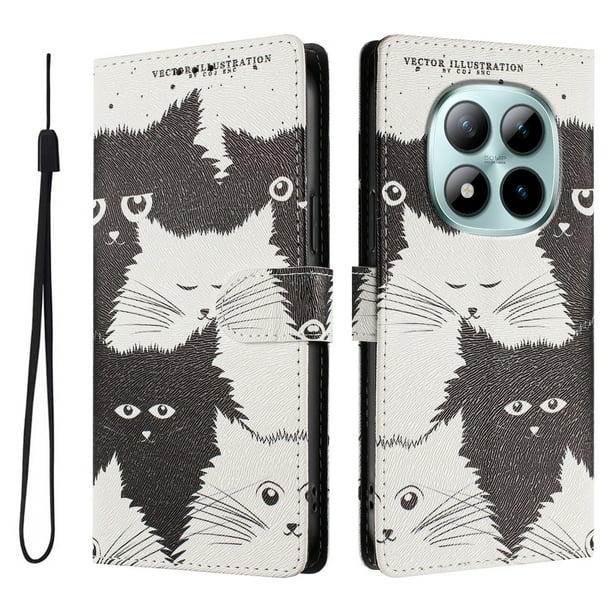 FOXDOCK Funda Tipo Cartera para Xiaomi Redmi Note 15 Pro Plus 5G con Soporte y Correa – Diseño de Patrones Lindos