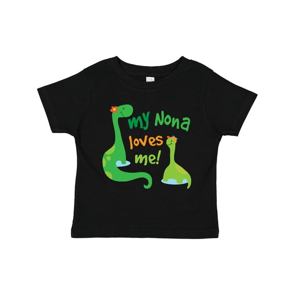 Inktastic My Nona Loves Me Grandson Dinosaur Boys Toddler T-Shirt