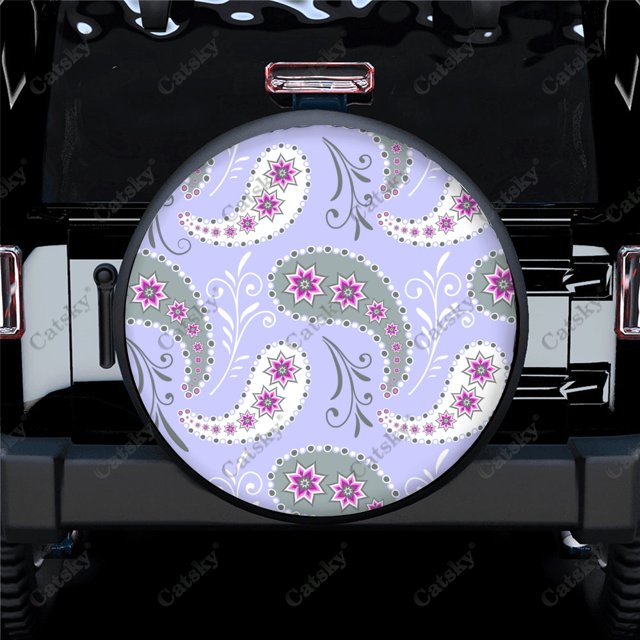 Abstract - Motif Imprimé Housse de Pneu de Rechange Imperméable Protecteur de Roue pour Voiture Camion SUV Camping-Car Remorque Rv 14 Pouces-17 Pouces