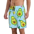 thumbnail image 2 of Bixox Men's Cartoon Avocado printing Casual Classic Fit Short Summer Beach Shorts, 2 of 6