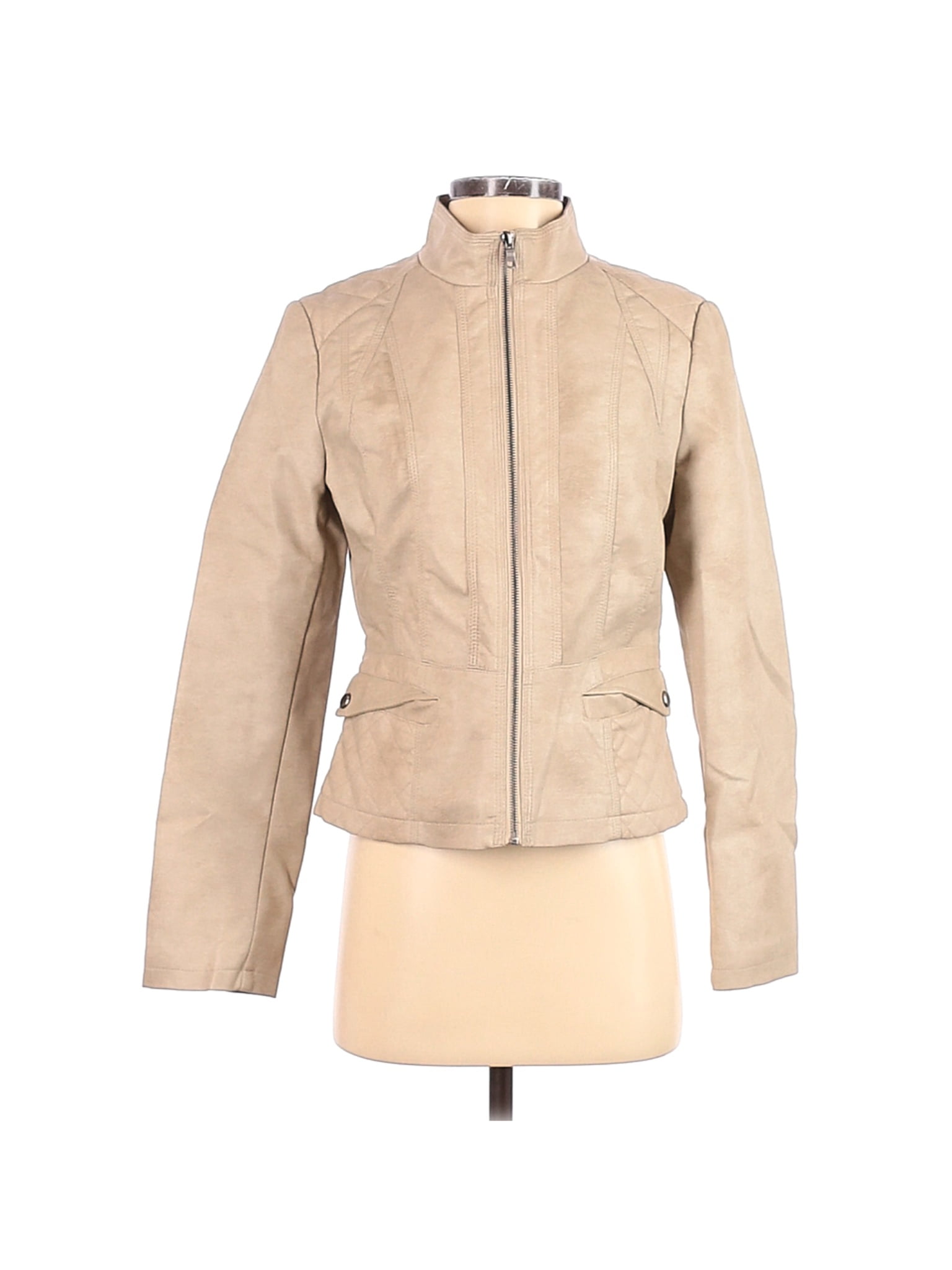 giacca faux leather jacket
