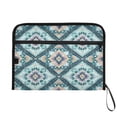 thumbnail image 7 of Accordion File Organizer with Zip Closure 13 Pockets Expanding File Folder Letter A4 Paper Document Organizer for Home Office Pastel Blue Shape Pattern, 7 of 7