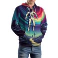 thumbnail image 5 of Cartoon Space Astronaut Planet (101)-2 Men's Women New Sweatshirt Hoodie Men's Plus Size Sweatshirt Hooded Sweatshirt 3d Printed Street Men's Cloth, 5 of 6