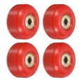 thumbnail image 1 of Unique Bargains Roues de Planche à Roulettes 52mm avec Roulements Roues de Rue pour Skateboards Roue de Croisière 95A, Rouge Doré 4 Pack, 1 of 4