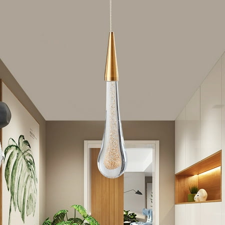 

Crystal Pendant Lighting European Style Teardrop Modern Moon Pendant Lamp