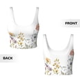 thumbnail image 5 of Lsque Watercolor Floral Printed Women'S Sports Bra, Compression, Moisture Wicking, High-Impact Sports Bra For Women,Supportive sports bra-X-Large, 5 of 9