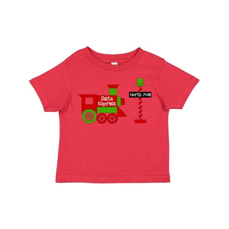 

Inktastic Christmas Santa Express Train to the North Pole Gift Toddler Boy or Toddler Girl T-Shirt