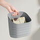 thumbnail image 5 of Caja De Almacenamiento De Plástico Cesta organizadora de pared apilable de plástico de 3 niveles para baño y cocina, color gris (1 pieza). Rkxzt, 5 of 7