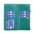 thumbnail image 4 of K-Lion for iPhone 12 Mini Wallet Case for Women Girls,Luxury Elegant Zipper Pu Leather Card Slots Holder Shockproof Case Kickstand Full Phone Cover for iPhone 12 Mini,Green, 4 of 5