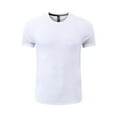 thumbnail image 2 of TAGOLD Mens Summer Short Sleeve Round-Neck Blouses & Shirts Solid Color Ice Silk Seamless, 2 of 4