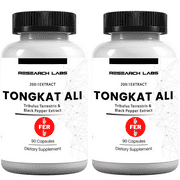 Research Labs Longjack Tongkat Ali Extract Capsules 200x Strength | 200,000 mg
