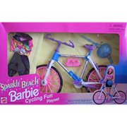 UPC 026676674819 product image for barbie sparkle beach cycling fun playset w biking outfit & more! (1995 arcotoys, | upcitemdb.com