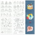 thumbnail image 2 of 1set 4Sheets 11.6x8.2 Inch Stick and Stitch Embroidery Patterns Non-woven Fabrics Water Soluble Embroidery Stabilizers s 297x210mmm, 2 of 7