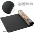 thumbnail image 4 of Japanese Floral XXL Mouse Pad - 35.4x15.7 Inch Minimalist Aesthetic Art White Coral Pink Flower, Extended Large Gaming Mousepad, Non-Slip Rubber Base, Stitched Edges, Home Office, 4 of 6