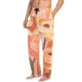thumbnail image 2 of FORMRS Mens Pajama Pants with Pockets Soft Cotton Sleepwear Lounge Bottoms, Sizes S-2XL, Abstract Orange Flowers, 2 of 7