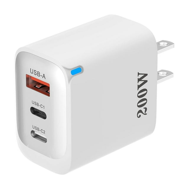 Tête de Charge Standard Américaine 1U+2C Multiport USB Adaptateur d'Alimentation à Charge Rapide Compatible avec Divers Appareils