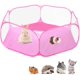 thumbnail image 1 of Amakunft - Tienda de campaña con jaula C&C para animales pequeños, valla transparente transpirable para mascotas, valla deportiva popular para exteriores/interiores, valla portátil para cobayas, conejos, hámsters, chinchillas y erizos Ormromra WMPH-839-3, 1 of 6