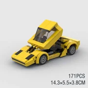 Speed Champions Car Back to the Futured Sets Model Building Bricks Supercar City Super Run Racing Sports Vehicle MOC Technique