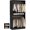 Black, variant on 36'' Walk-in Closet Organizer System with 2 Hanging Rods and Adjustable Shelves, White