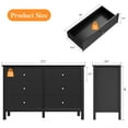 thumbnail image 5 of VENTOPYR 6 Drawer Dresser,Morden Black Chest of Drawer for Bedroom,Wood Storage Dresser for Living Room, Study Room, 5 of 7