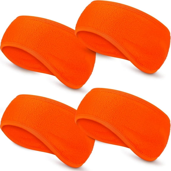4 Pieces Ear Warmer Headband Winter Running Headband Fleece Earband for Girls Women Men