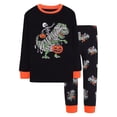 thumbnail image 2 of LIIPEE Boys Girls Halloween Graphic Pajamas Long Sleeve Tees And Pants Pajama Sets Kids Fall Sleepwear 2-10 Years, 2 of 5