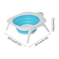 thumbnail image 4 of FEOLGEHLY Slow Feed Collapsible Silicone Dog Bowl, Non Skid Portable Travel Neck Care Pet Feeding Bowl Outdoor Food Water Bowl for Small Dogs and Indoor Cats Travel Pet Supplies, 4 of 6