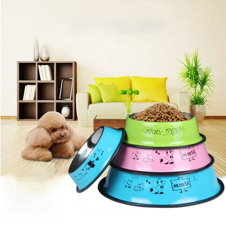 Travel Pet Product For Dog Cat Bowl Stainless Steel Anti-skid Pet Dog Cat Food Water Bowl Pet Feeding Bowls Tool 3