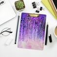 thumbnail image 7 of FMSHPON Spring Purple Flowers Clipboard Hardboard Wood Nursing Clip Board and Pull for Standard A4 Letter 13x9 inches, 7 of 7