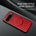 thumbnail image 4 of for Google Pixel 9 / 9 Pro Premium PU Leather + TPU Back Case, Magsafe Anti-Scratch Lightweight Ultra Slim Shockproof Protective Anti-Fall Business Phone Case for Google Pixel 9 / 9 Pro, Winered, 4 of 9