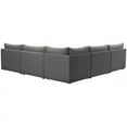 thumbnail image 3 of Meridian Furniture Jacob Grey Velvet Modular Sectional, 3 of 9