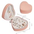 thumbnail image 1 of Caja de almacenamiento de joyas portátil de PU, collar, anillo, pendientes, pendientes, almacenamiento de joyas de mano, caja de joyería pequeña, 1 of 6