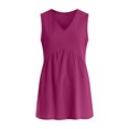 thumbnail image 6 of enyan Womens Tank Tops Loose Fit Womens Tank Tops 2026 Spring Summer Vacation Outfits V Neck Loose Sleeveless Blouse Casual Shirts Fashion Clothes,Dark Purple,S, 6 of 7