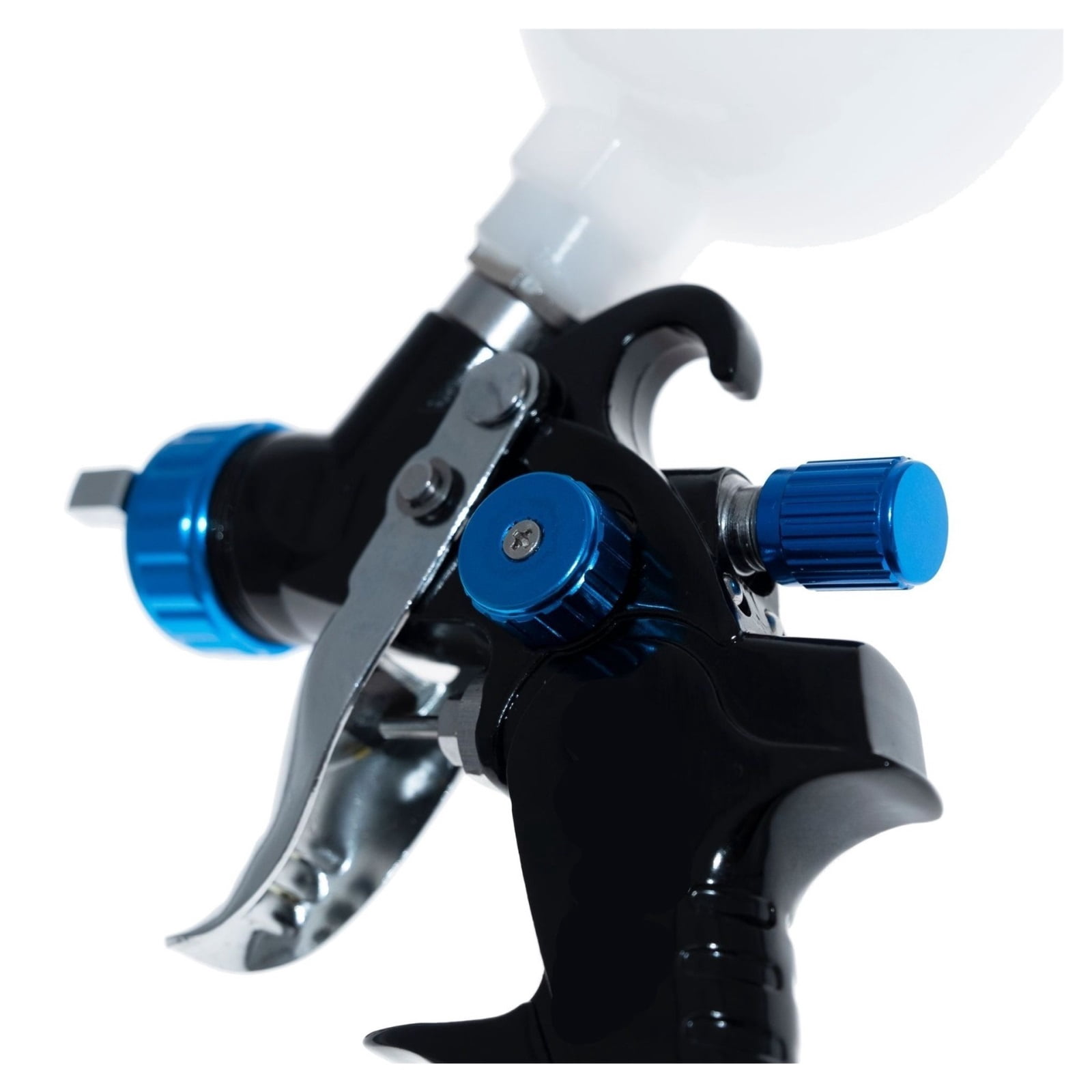 Mini Air Spray Gun Airbrush for Painting Car, Paint Spray Gun with 400cc Mix Tank and Adapter HVLP