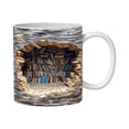 thumbnail image 1 of Taza de cerámica blanca de 325 ml para amantes de los libros, ideal como regalo de cumpleaños o Navidad., 1 of 8
