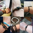 thumbnail image 3 of Cross-border new charming men's bracelet fashion luxury alloy crown tiger eye stone bead bracelet jewelry men, 3 of 25